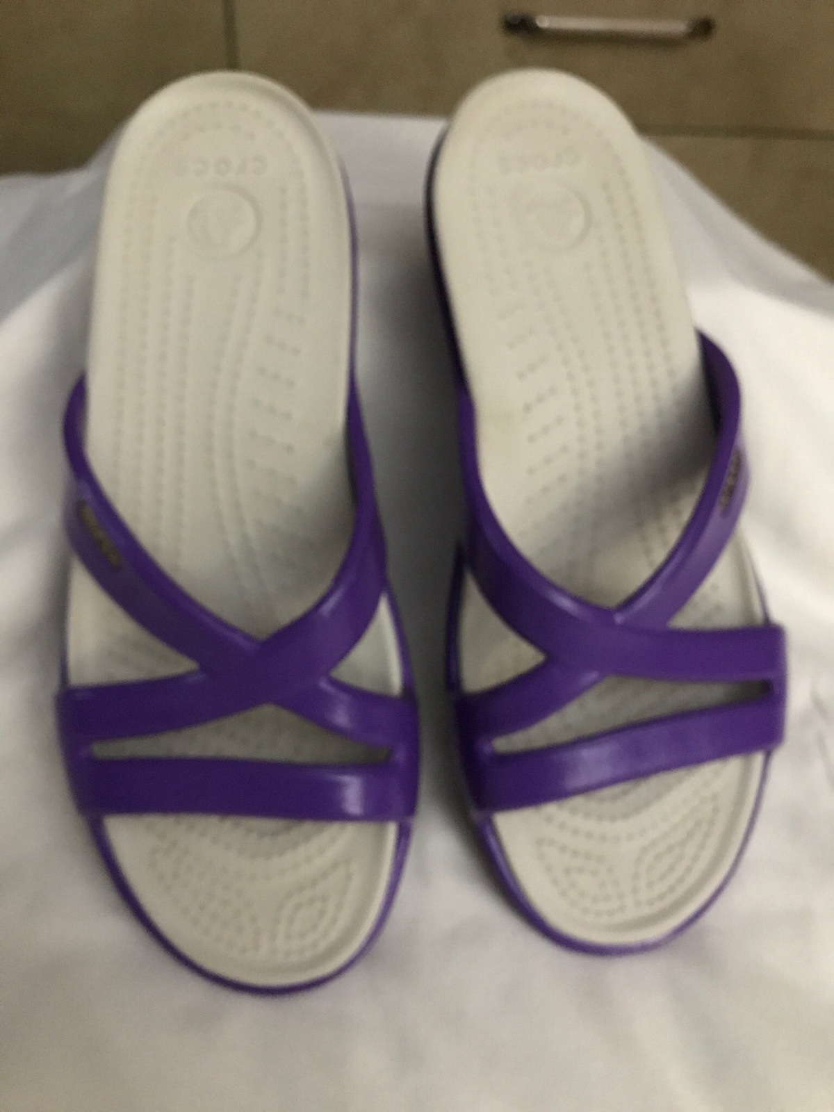 purple crocs size 7