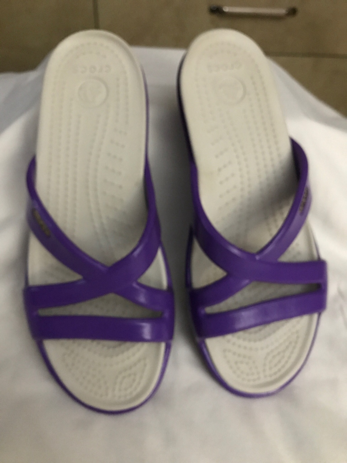 Women's Purple Crocs Size 7 - Sandals & Flip Flops