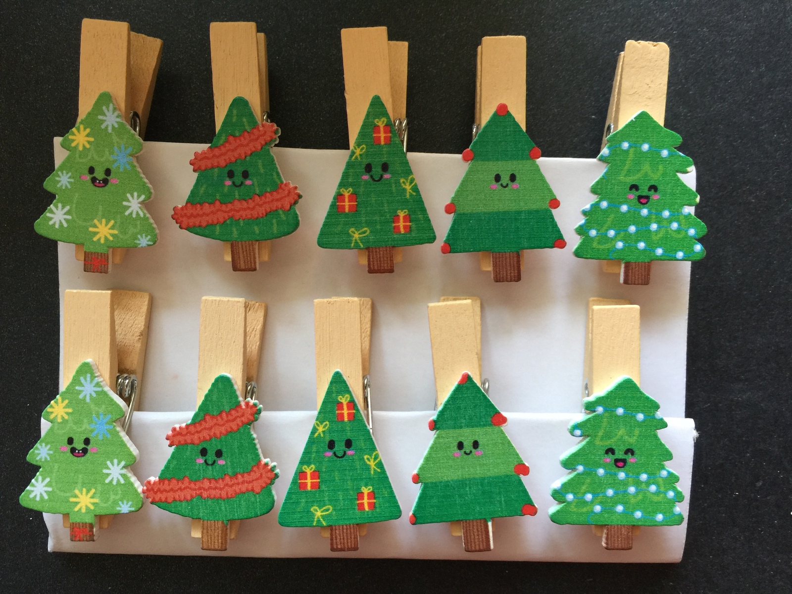 60pcs Christmas Tree Clips,Christmas Party Favors,Pin Clothespin,Drop