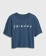 New Gap Teen Girls Blue Graphic Cotton Crew Neck Short Sleeve Boxy T-shi... - $14.99