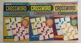 Lot of (3) Kappa Crossword Companion Puzzle Books 2021 - $11.95