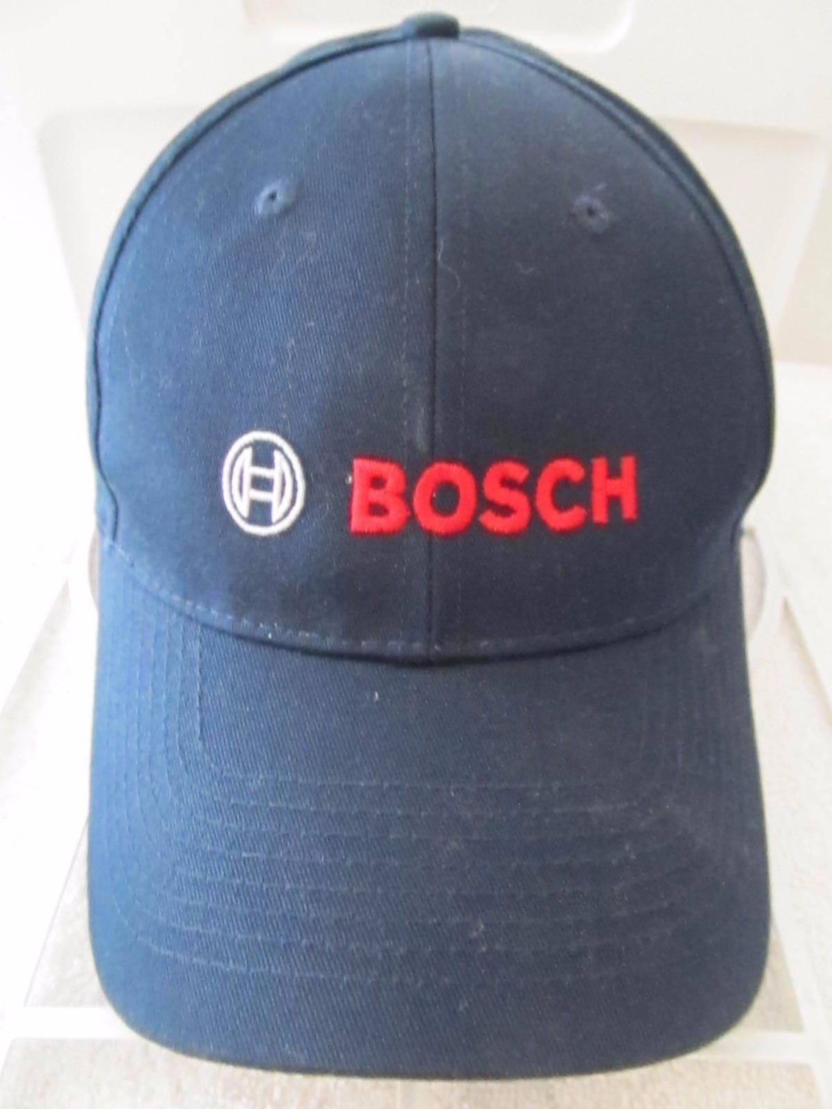 Port & Company BOSCH Black w/ Red Adj Baseball Cap Hat! 100 Cotton! Hats