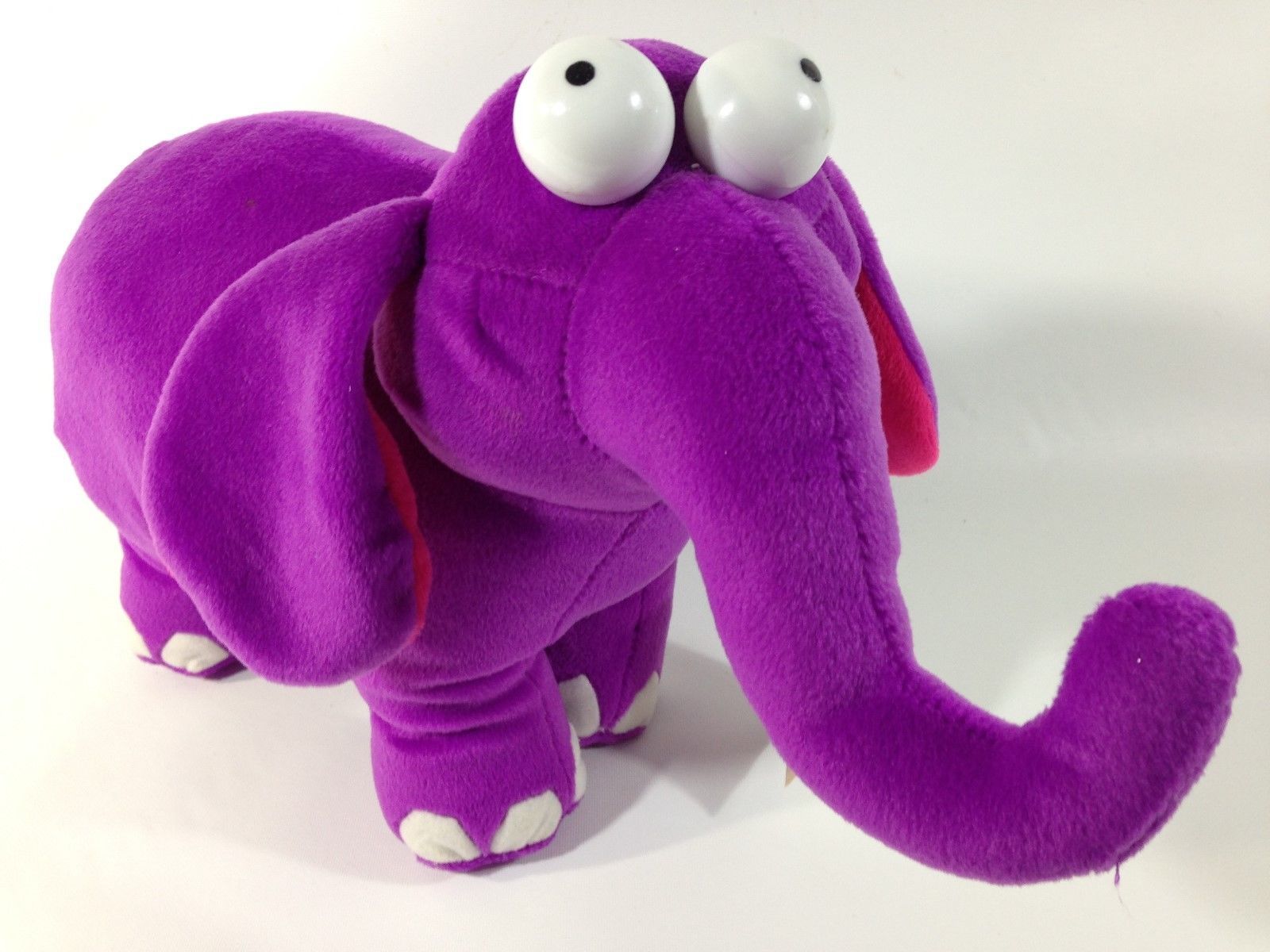 large purple stuffed elephant