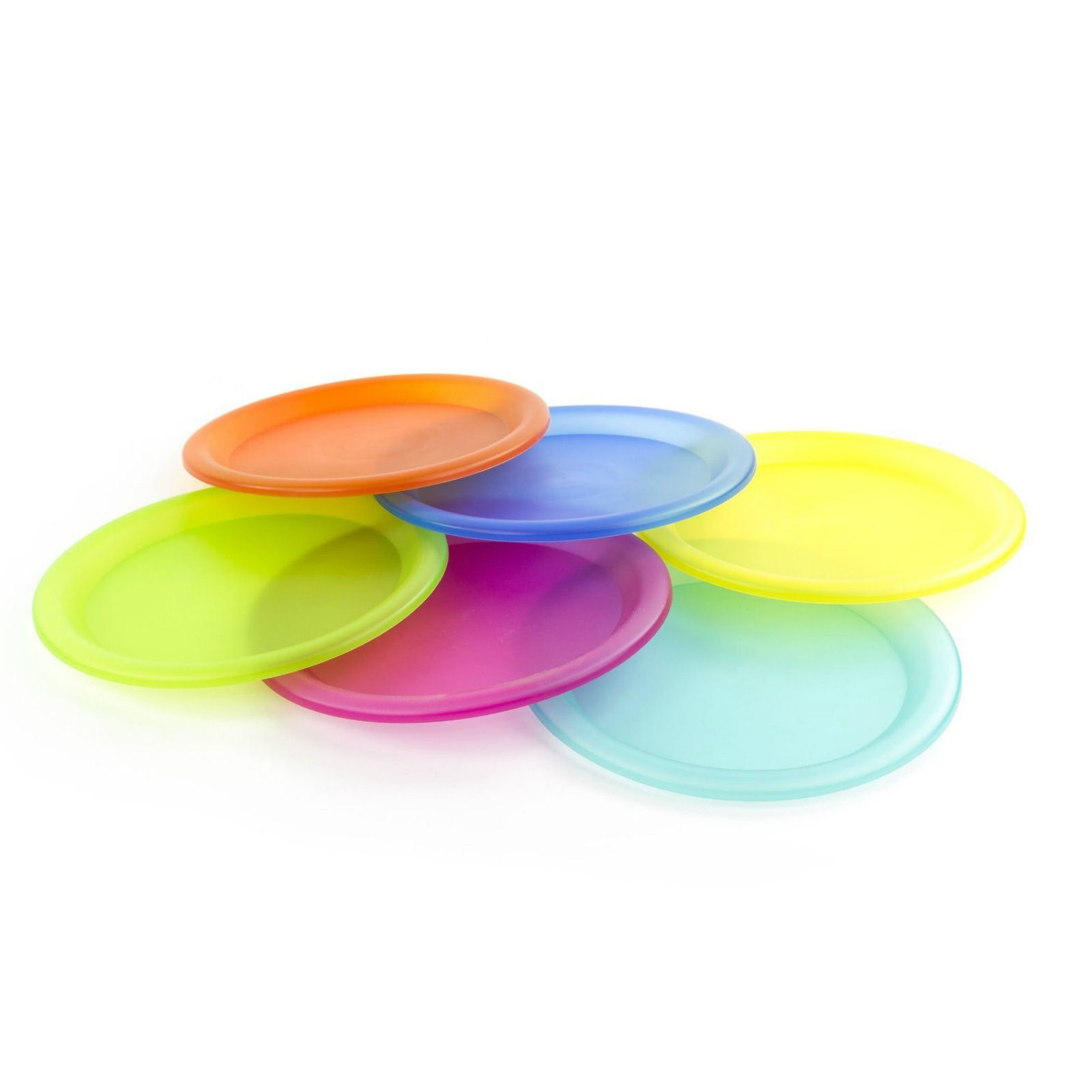 Plastic Plates Dishwasher Safe For Kids Parties Dinner Reusable Picnic
