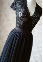 Ivory White LACE TOP  Cap Sleeve V-Neck Bridesmaid Lace Top Plus Size image 9