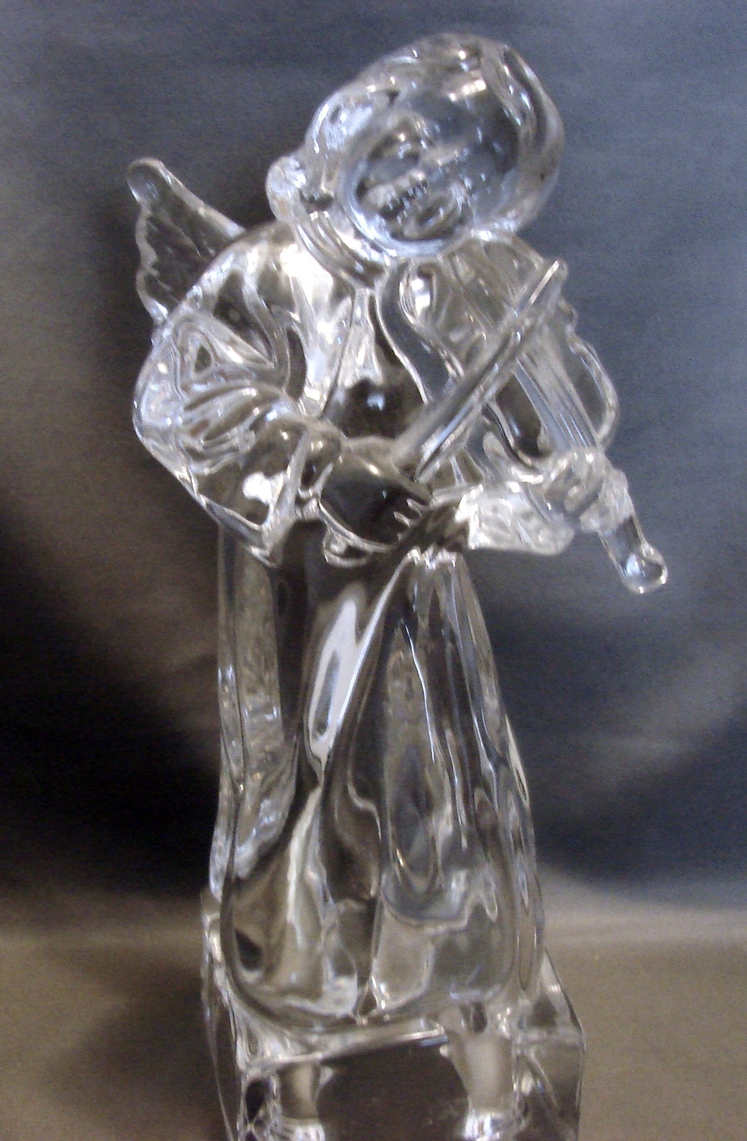 Set of 3 Mikasa Crystal Angels Playing Violin/ Mandolin/Harp - Mikasa