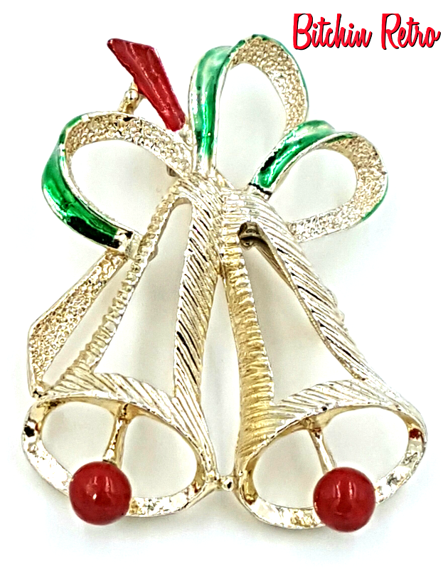 Gerry S Christmas Bells Brooch Vintage Holiday Pin Pins Brooches