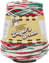Lily Sugar&#39;n Cream Yarn - Cones-Mistletoe - $23.83