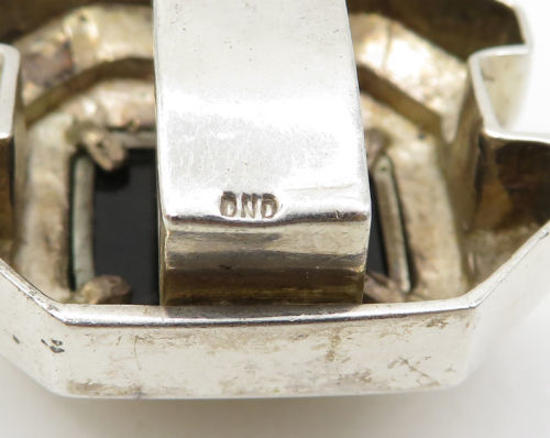 Hand Finished Made in England 925 Sterling Silver Detailed Belt Buckle Ring