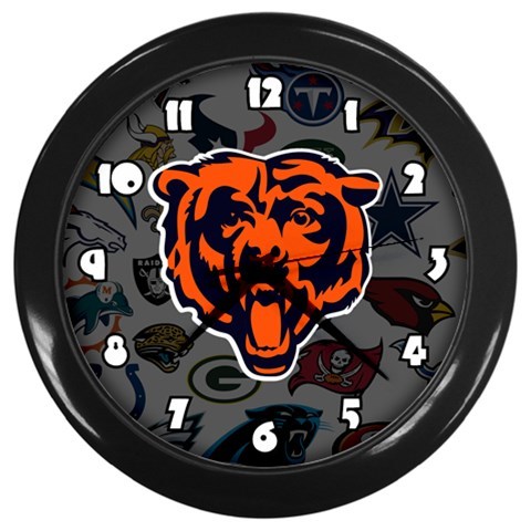 Chicago Bears Wall Clock Team Color NFL - Home Décor