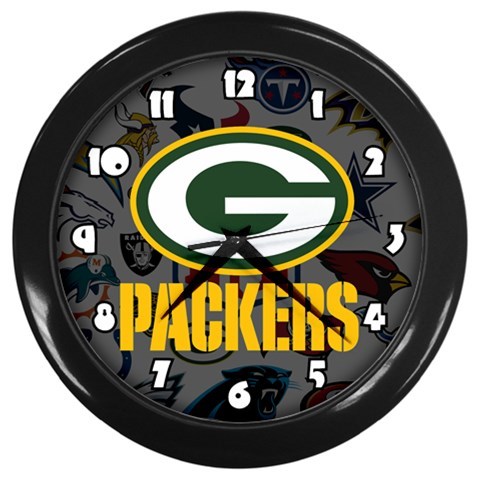 Green Bay Packers Wall Clock Team Color NFL