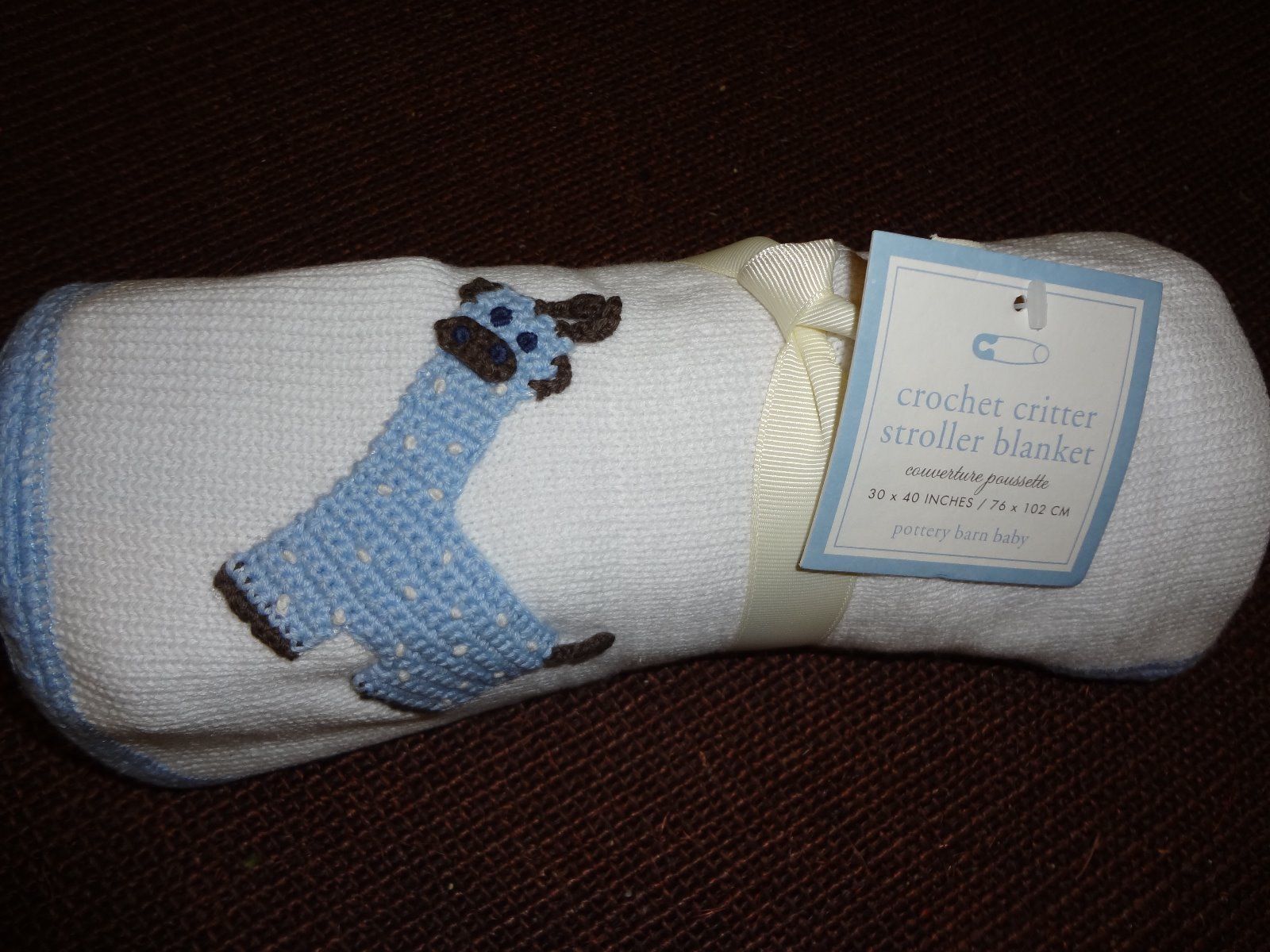 pottery barn stroller blanket