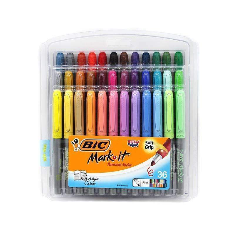 BIC MARK IT PERMANENT MARKERS 36PK - Supplies