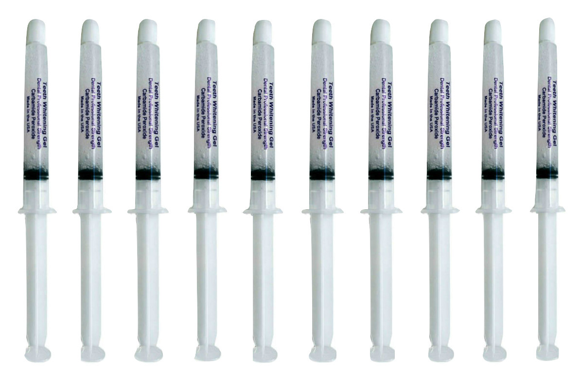 10 Professional Strongest Teeth Whitening Gel Syringes at Home System