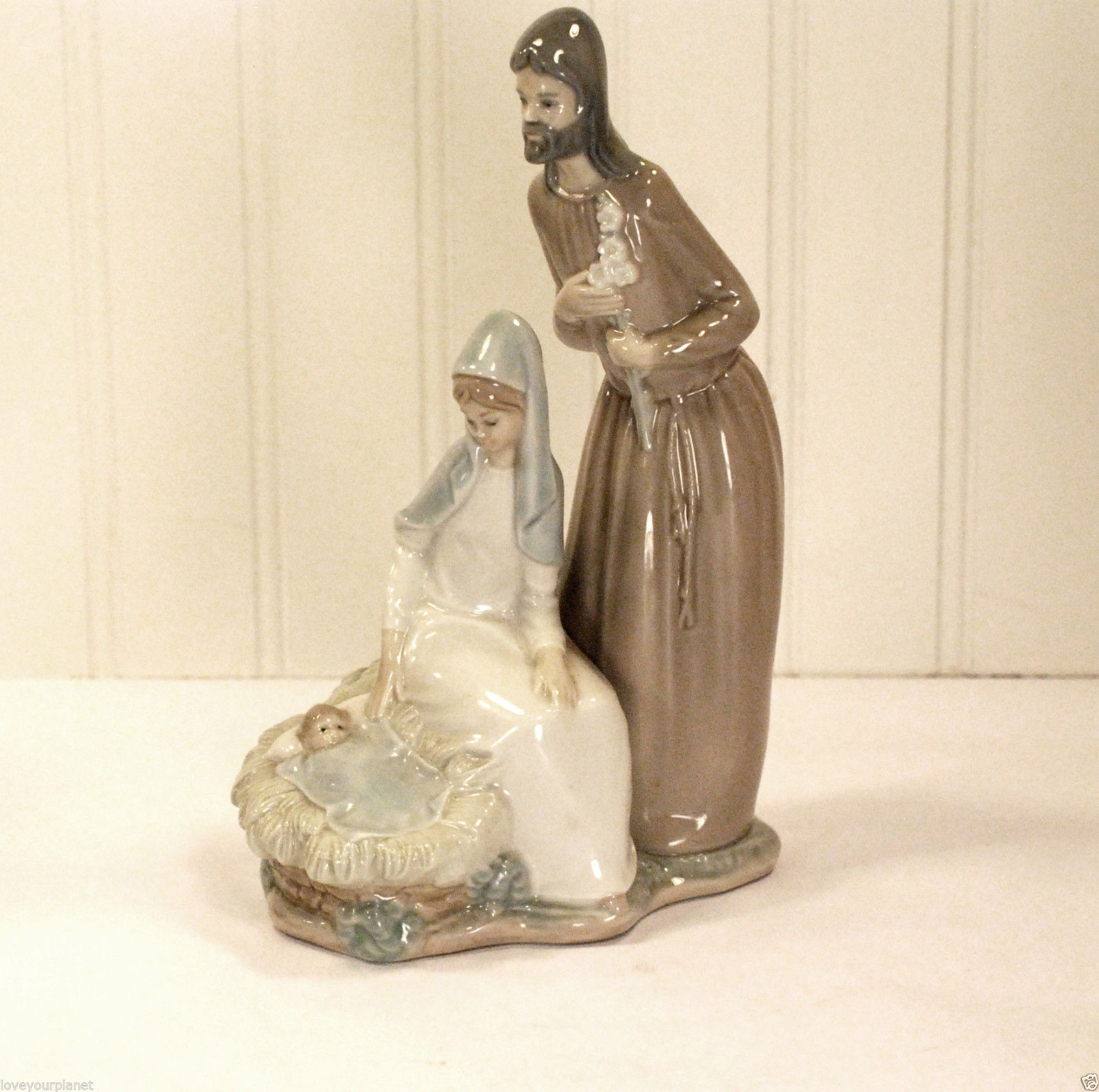 Nao Lladro Nativity Family Porcelain Figurine #252 Jose Roig 1992 Issue ...