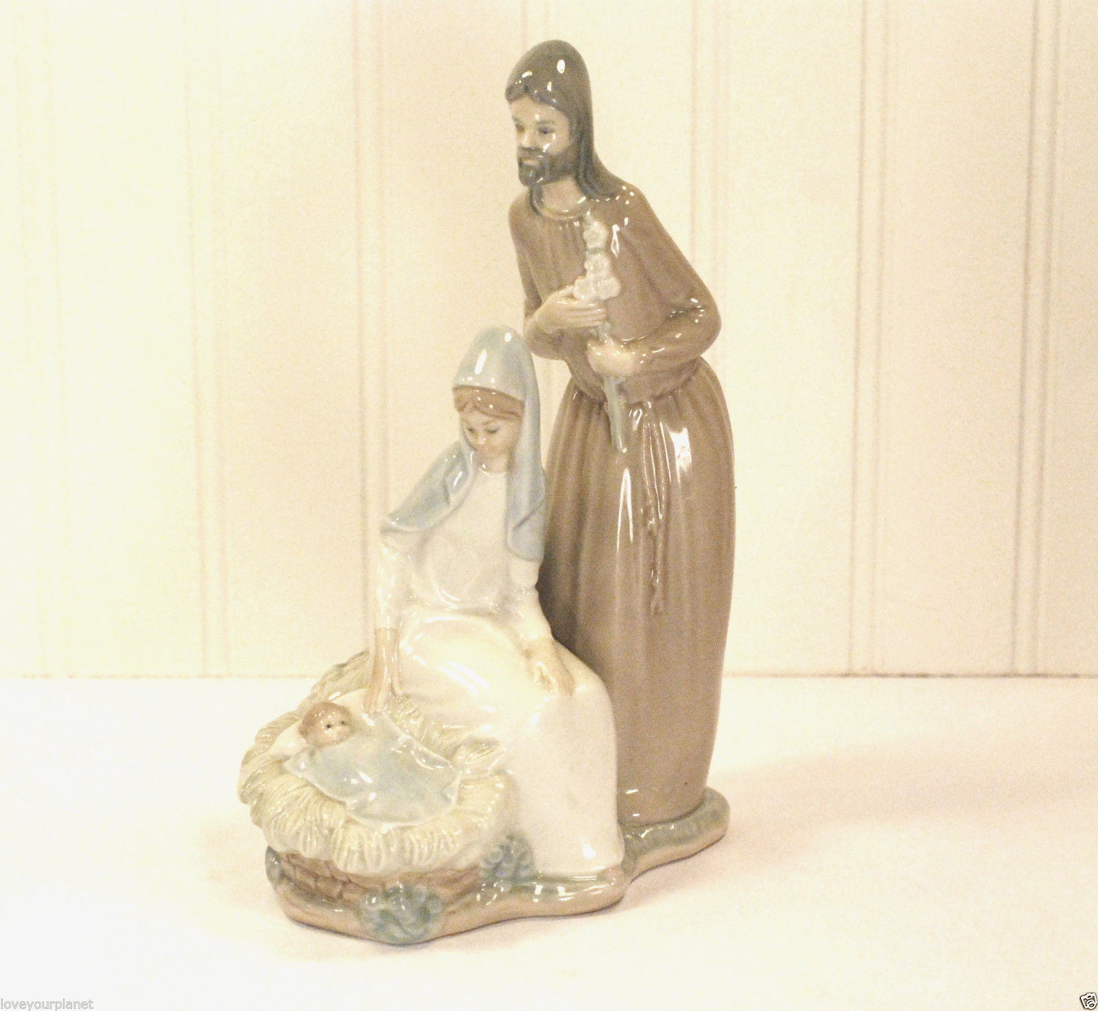 Nao Lladro Nativity Family Porcelain Figurine #252 Jose Roig 1992 Issue ...