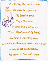 Jack Dempsey Needle Art 12in x 15in Lords Prayer Sampler - $5.19