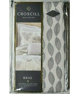 CROSCILL BRAE EUROPEAN PILLOW SHAM 26 x 26 GRAY - $34.64