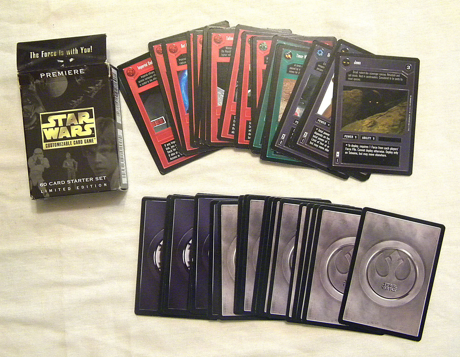 1995 STAR WARS Premiere Customizable Card Game 60 Card