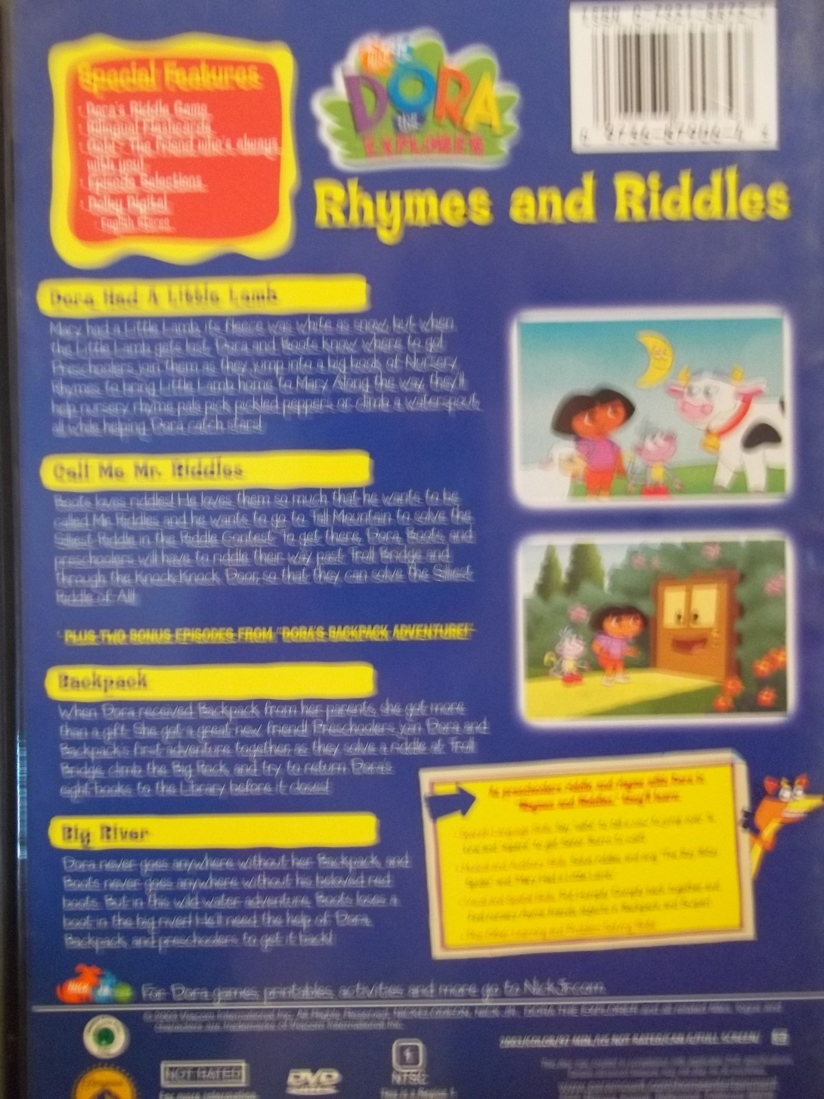 Dora The Explorer Rhymes And Riddles