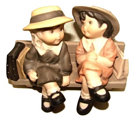 Primary image for "We're Two of A kind" Enesco porcelain Figures-1999-#678309