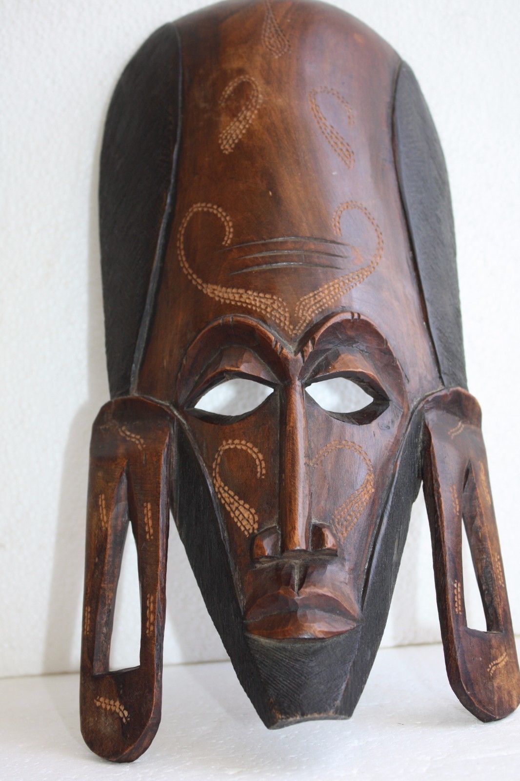 Old Vintage Hand Carved Decorative African Kenya Tribal Wall Art Jambo