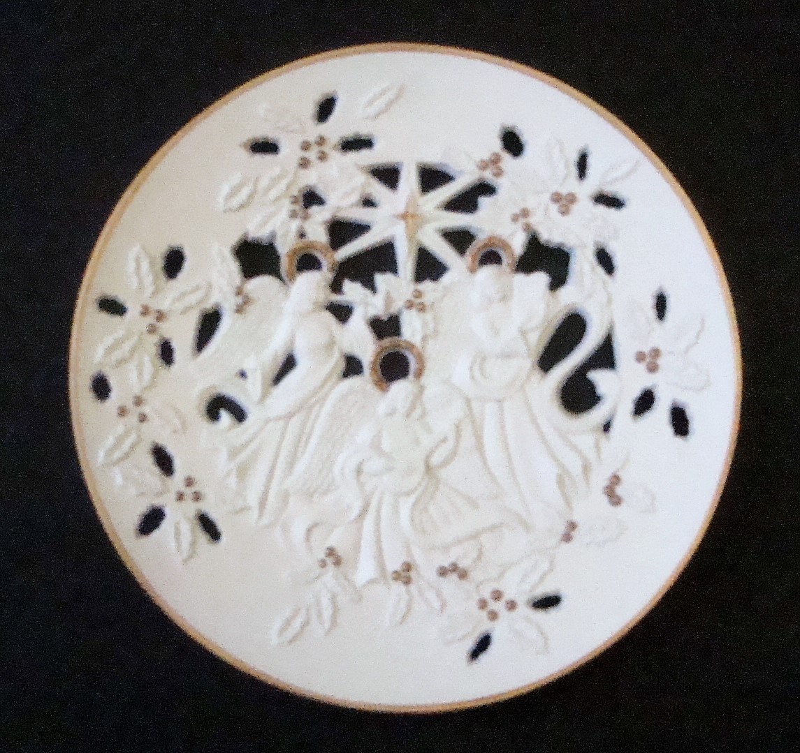 Lenox Decorative Plate The Heralding Angels 1994, No Box Collector Plates