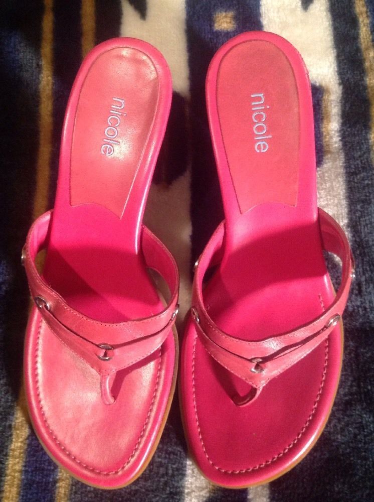 pink thong sandals