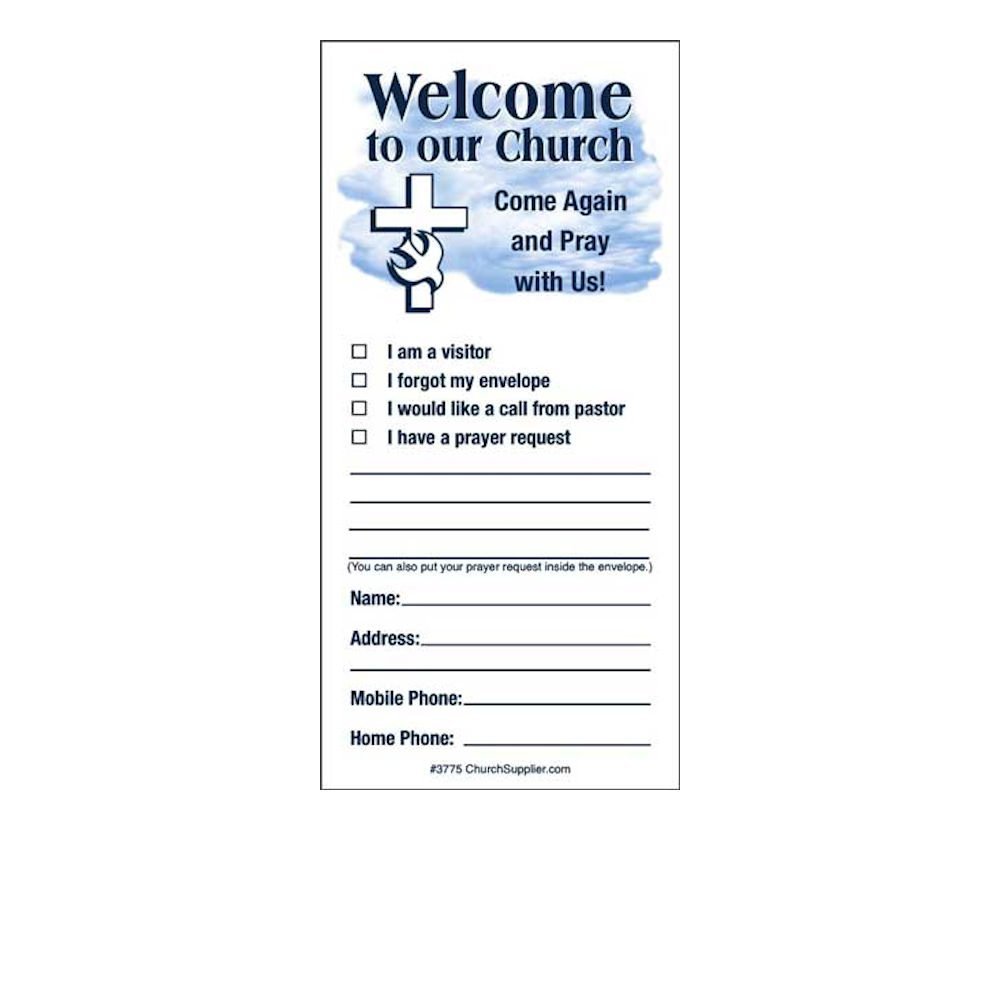 Church Visitor Prayer Request Envelopes (500) - Other