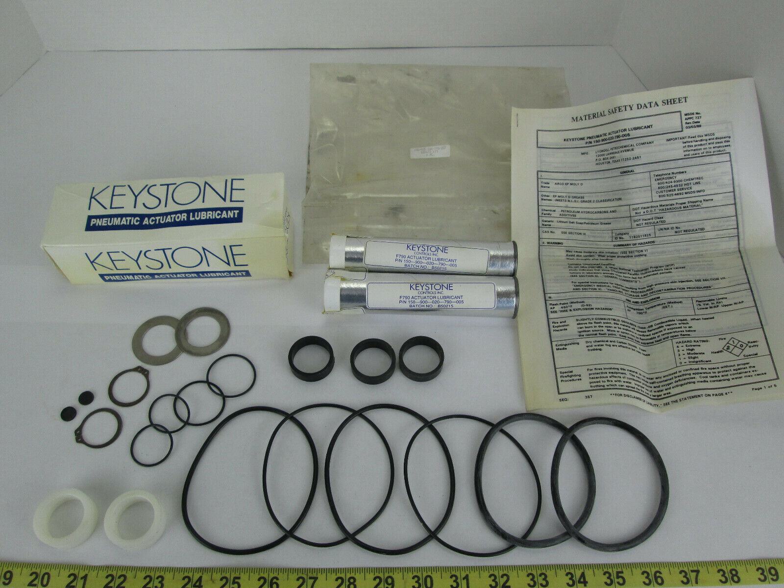 New NOS Keystone Pneumatic Actuator Repair Kit 198935301790037 SKU