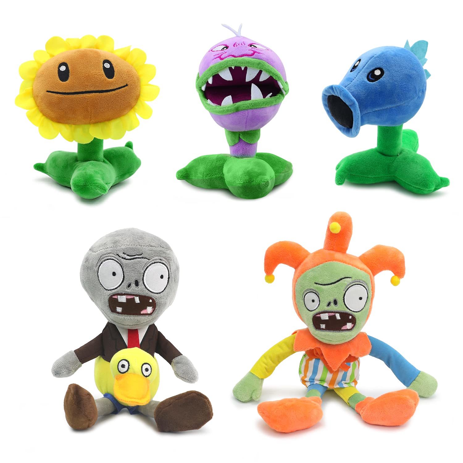 10 Pieces Plants Plush 1&2 Pvz Stuffed Figure Vs Zombies Plushies Toy ...