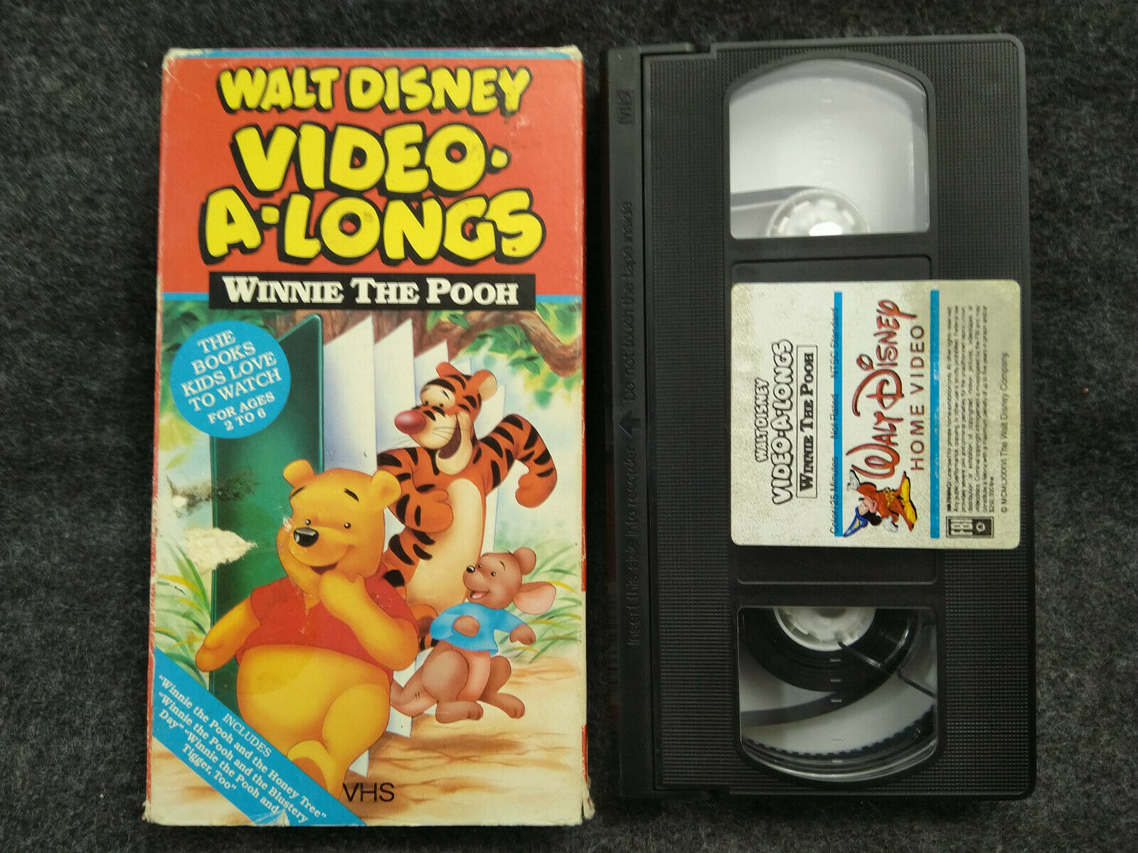 VHS Walt Disney Video-A-Longs Winnie The Pooh (VHS, 1986) - VHS Tapes