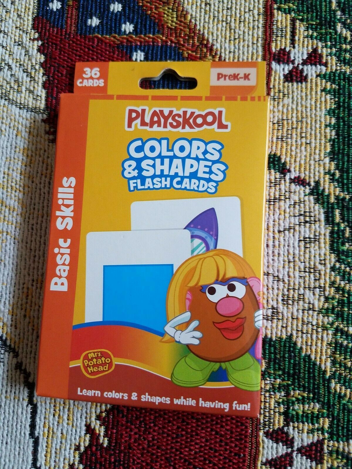 Playskool Colors & Shapes Flash Cards PreKK Basic Skills (36 Cards
