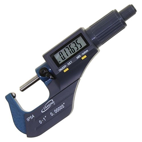 iGaging Tube Micrometer Dual Ball Anvil Digital Electronic Micrometer w