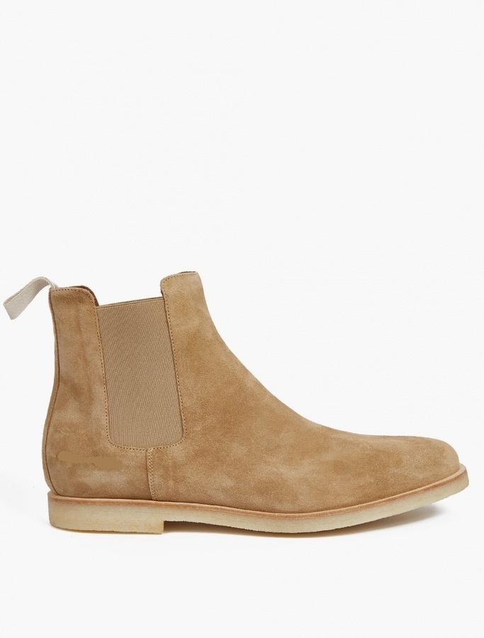 tan suede chelsea boots for men