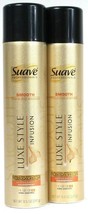 2 Suave 8.5 Oz Smooth Luxe Style Infusion 4 Firm Control Anti Humidity Hairspray