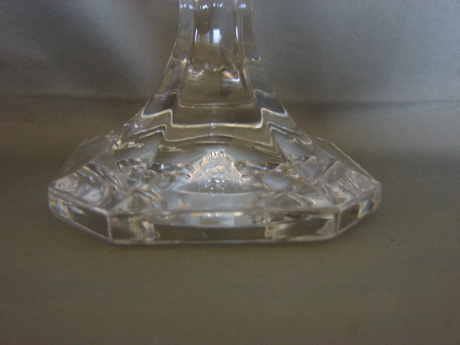 Gorham Baroque (Nachtman) Lead Crystal Medium Taper Candle Holders