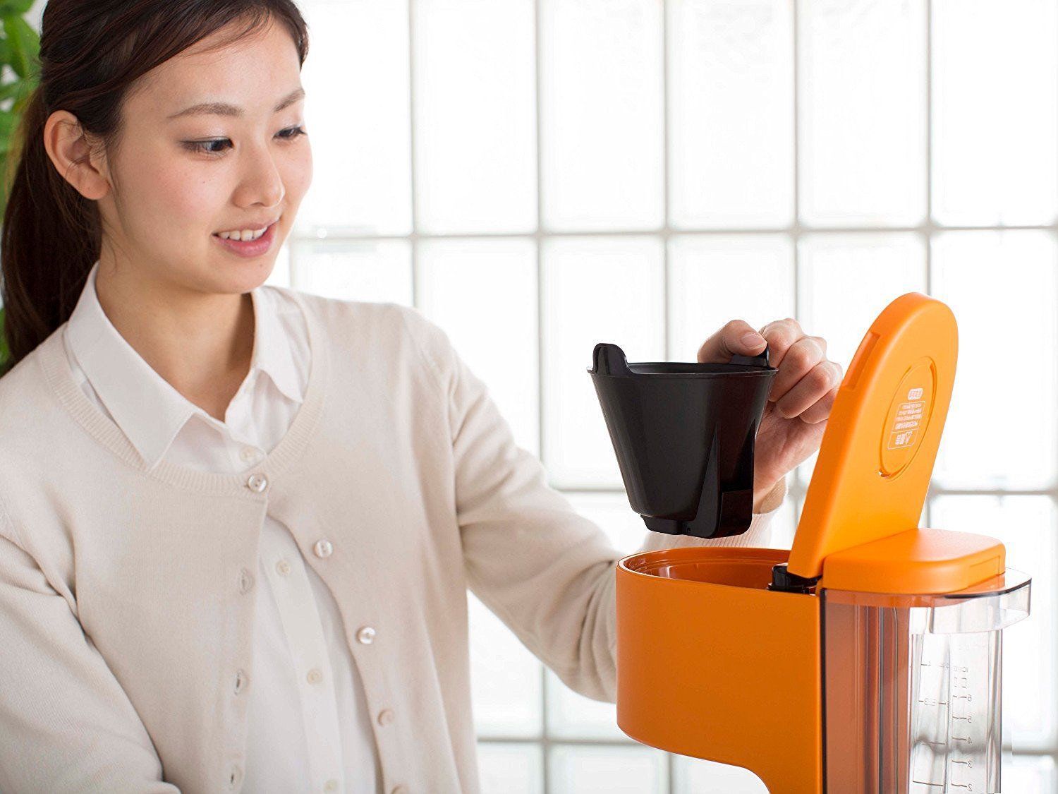 TIGER Coffee Maker For 6 cups Stainless Server Orange FROM JAPAN Tea