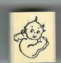 Kewpie falling rubber stamp made in USA - $13.63