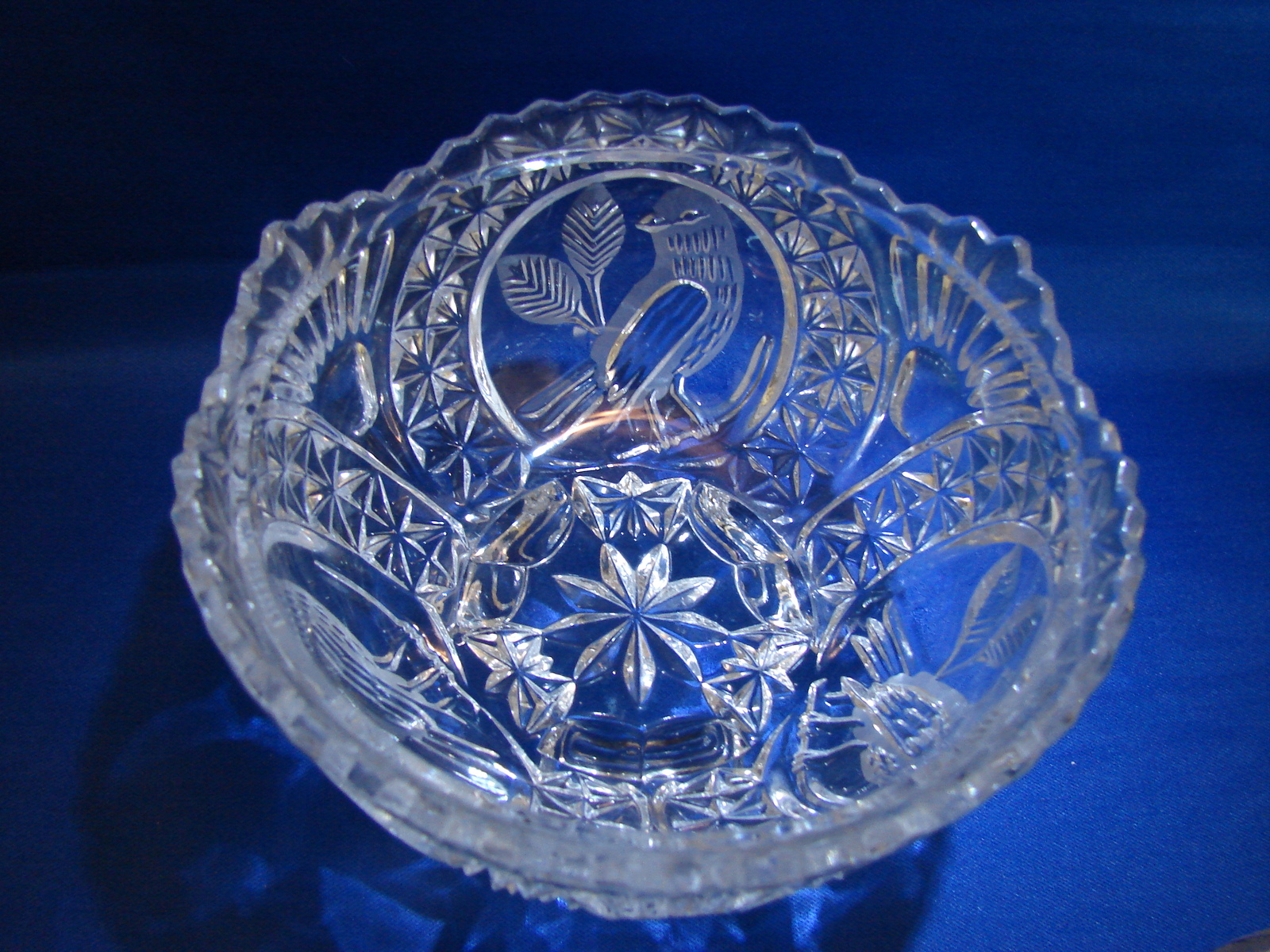 Hofbauer Byrdes Collection 3 Footed Candy Dish/ Bowl With Lid Mint