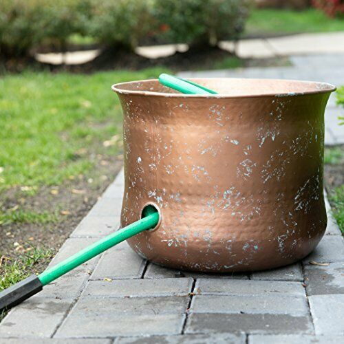 LifeSmart Decorative Garden Hose Holder Water Hose Storage Pot Outdoor   S L1600 