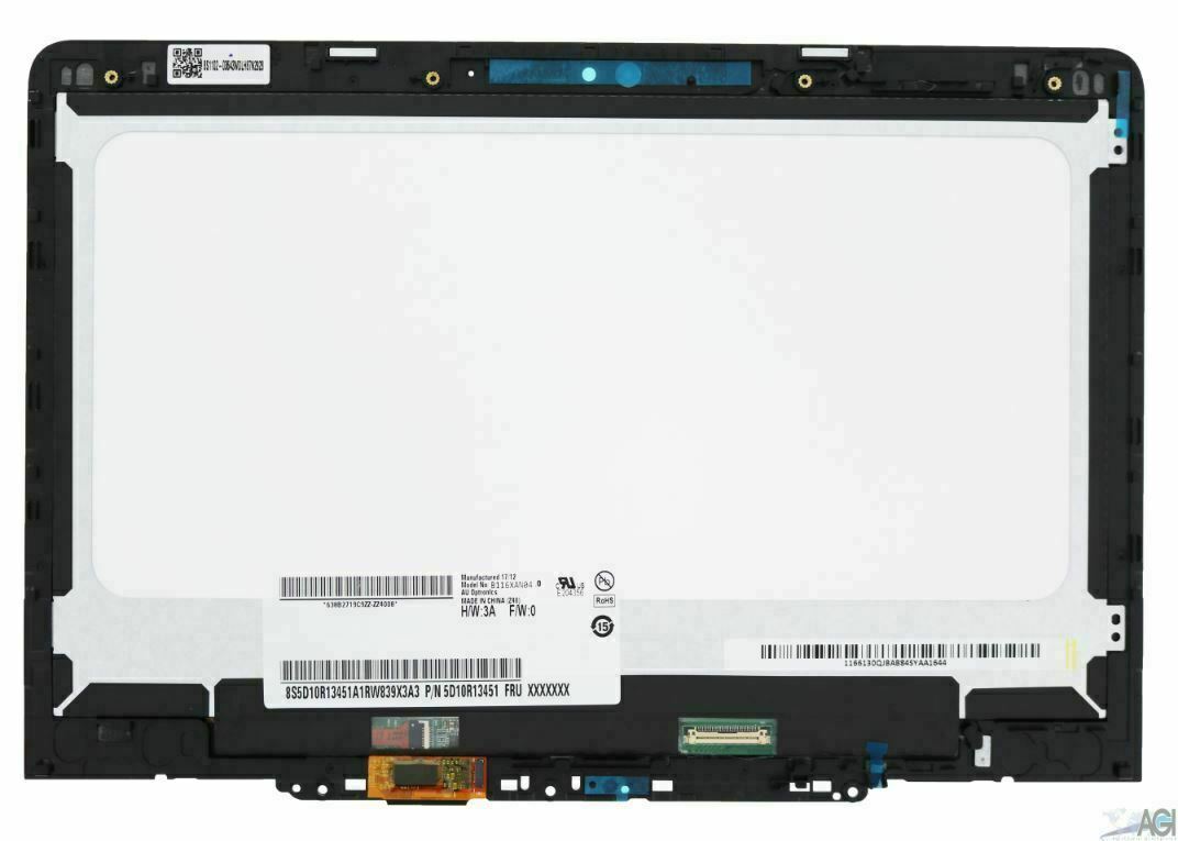 Lenovo 300e Chromebook 2nd Gen MTK (81QC) Lcd Touch Screen w/ Bezel 5D10T95195