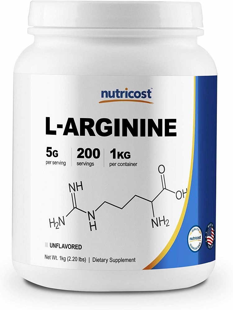 Nutricost L-Arginine Powder 1KG - Pure L-Arginine, 5g Per Serving