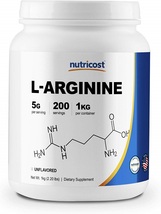 Nutricost L-Arginine Powder 1KG - Pure L-Arginine, 5g Per Serving - $143.81