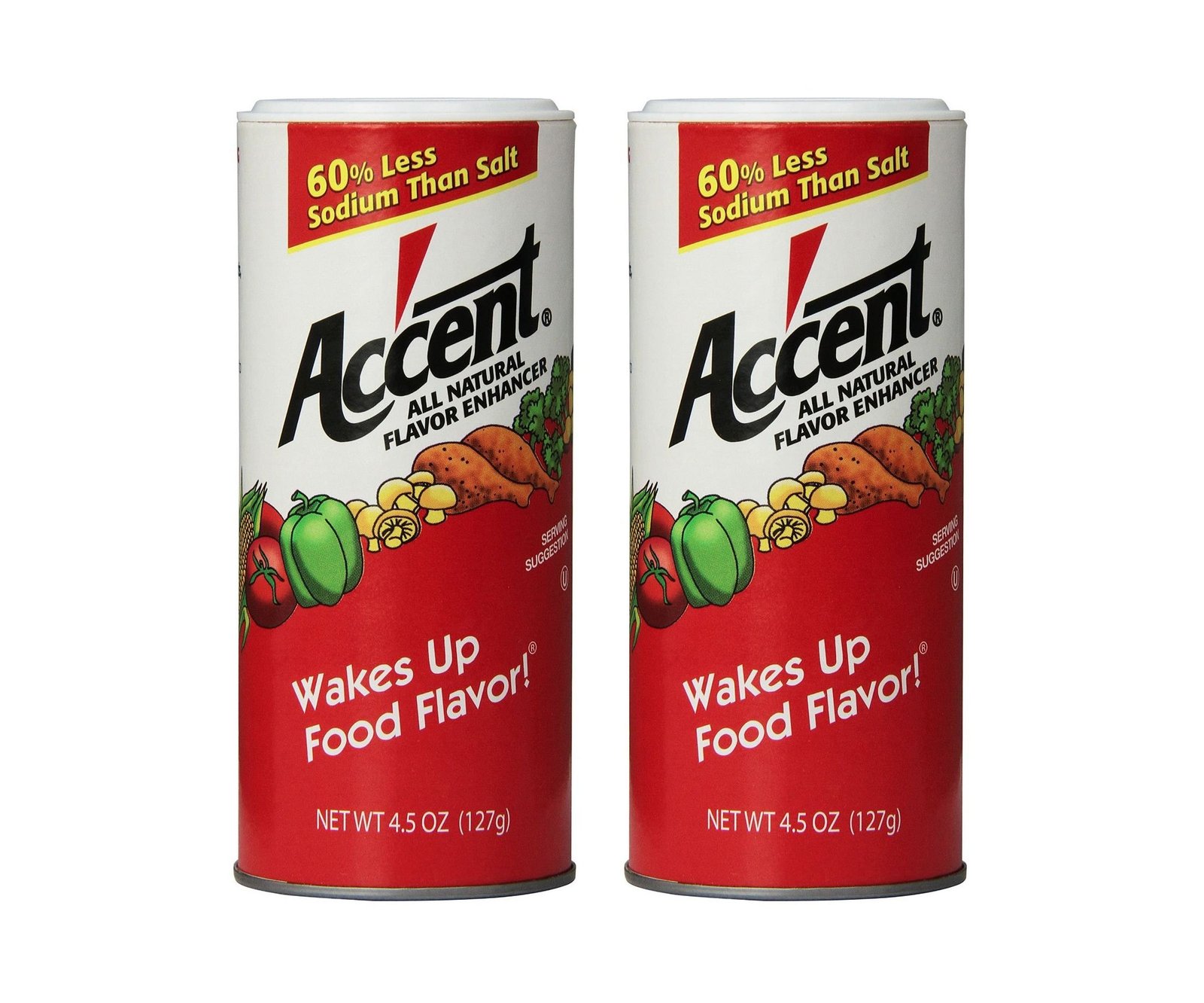 Accent Flavor Enhancer Shaker 4.5 Oz. Each 2 Pack 4.5 Ounces (Pack
