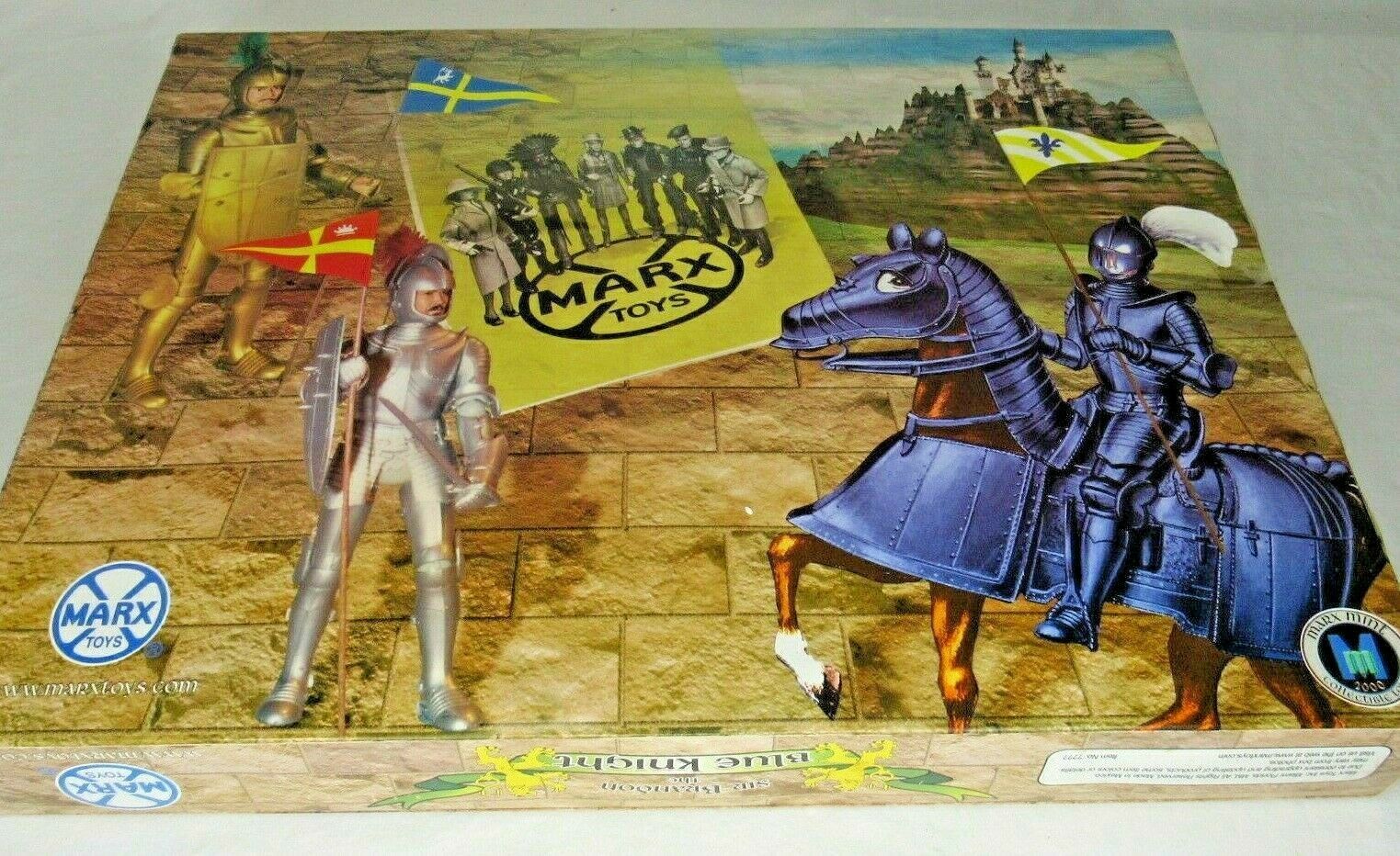 Sir Brandon Blue Knight Noble Knights Action Figure Poseable Marx Toys