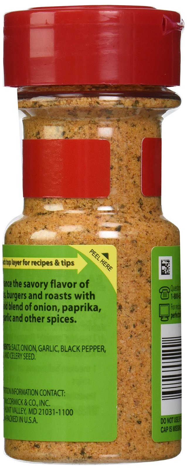 McCormick Perfect Pinch Broiled Steak Seasoning, 3.87 oz Salt, Pepper