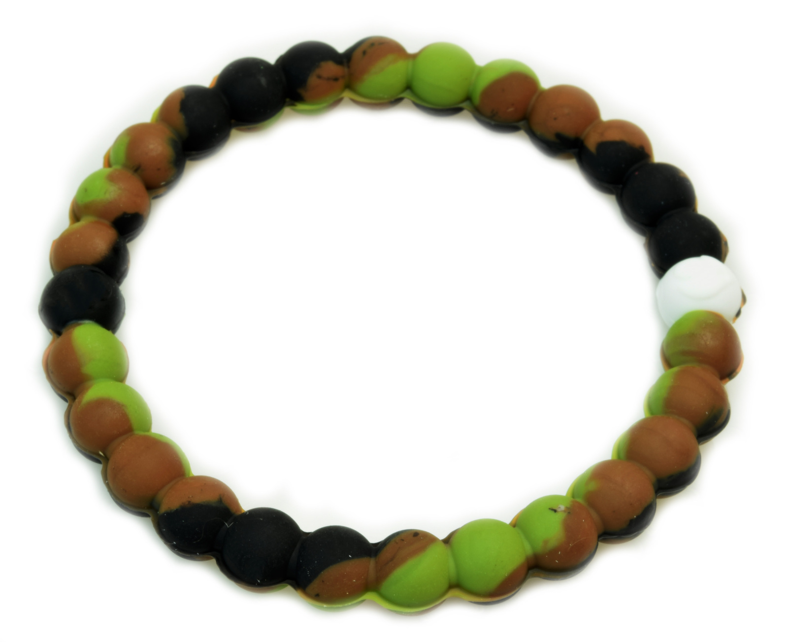 Silicone Beaded Bracelet S M L XL Men Women Unisex Many Colors