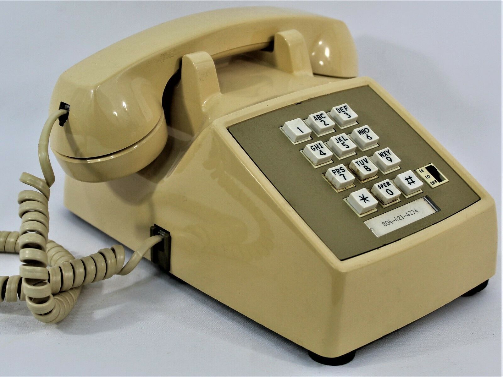 Vintage AT&T Yellow Touch Tone Phone - 1970-Now