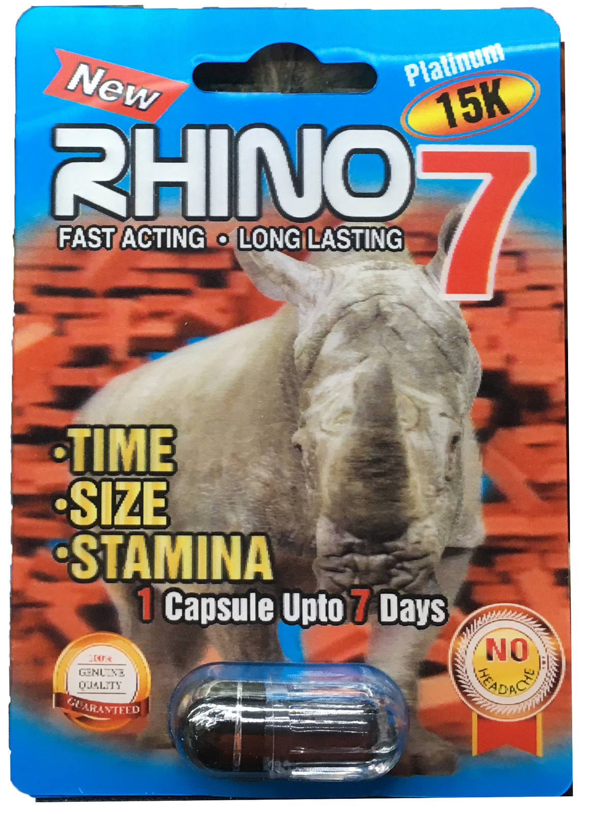 Rhino7 Platinum 15K 3D - 2 Pills Platinum Male Enhancement Pill - US